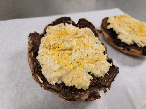 crab imperial stuffed portabella mushrooms